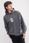 Canguro estampado oversize Malaga Gris oscuro