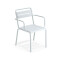 SILLA DE EXTERIOR OVIALA CON POSABRAZOS Silla de Exterior Oviala con Apoyabrazos Blanca