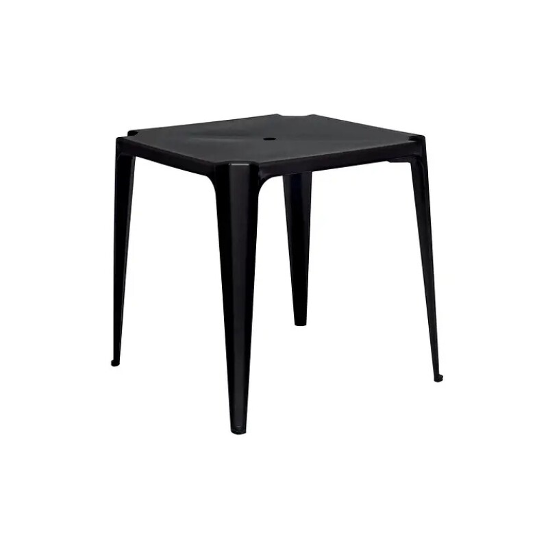 Mesa Jardín Plástico Pvc Cuadrada Mor 70×70 Bela Vista Negra Mesa Jardín Plástico Pvc Cuadrada Mor 70×70 Bela Vista Negra