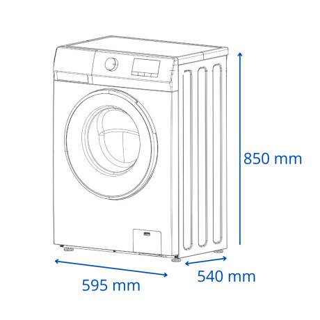 Lavarropas James Inverter Blanco Modelo Lr 8140 Inv Bl BLANCO
