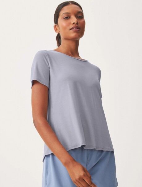 CAMISETA DEPORTIVA MANGA CORTA LILA