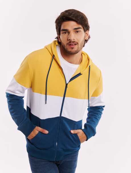 Campera felpa azul