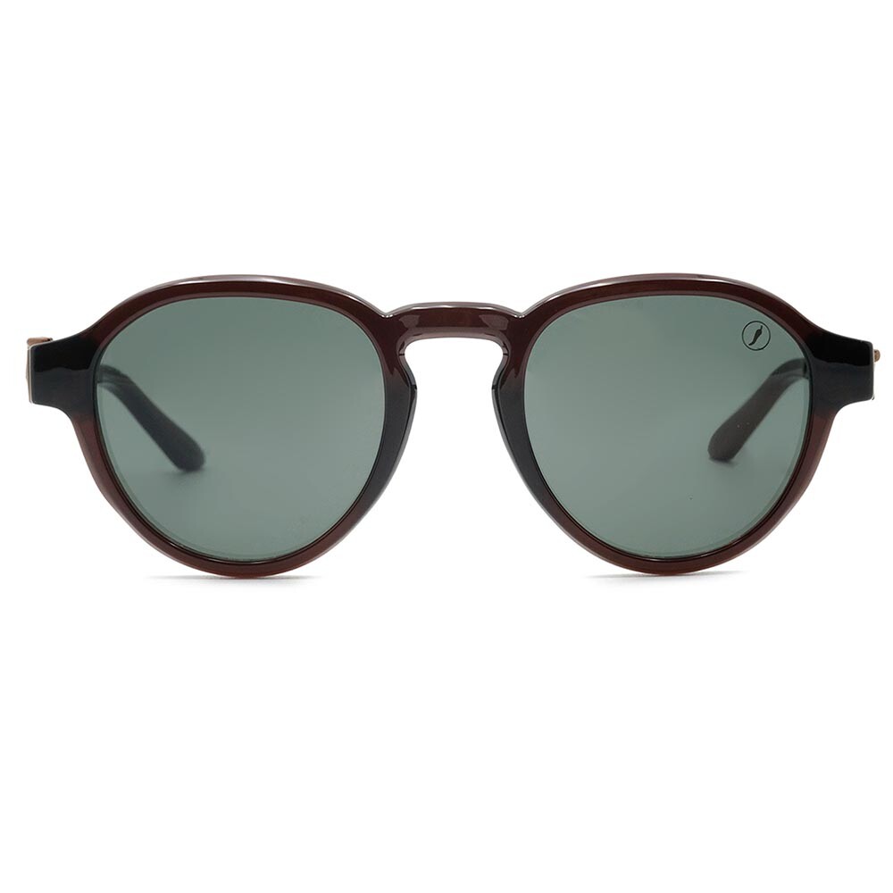 Lentes De Sol Alok Space Rave Redondo Polarizada Verde/Marrón