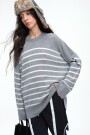 SWEATER RAYAS Gris