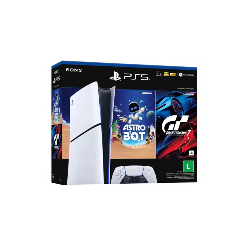Consola PS5 PlayStation 5 Digital Sony Slim + AstroBot, GT7 Consola PS5 PlayStation 5 Digital Sony Slim + AstroBot, GT7