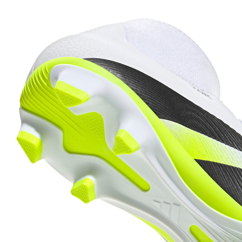 Championes de Fútbol Hombre Adidas Predator Club Sock Blanco - Negro - Amarillo Limón