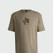 BOSS Camiseta Relax de Algodón con Diseño Brillante Beige