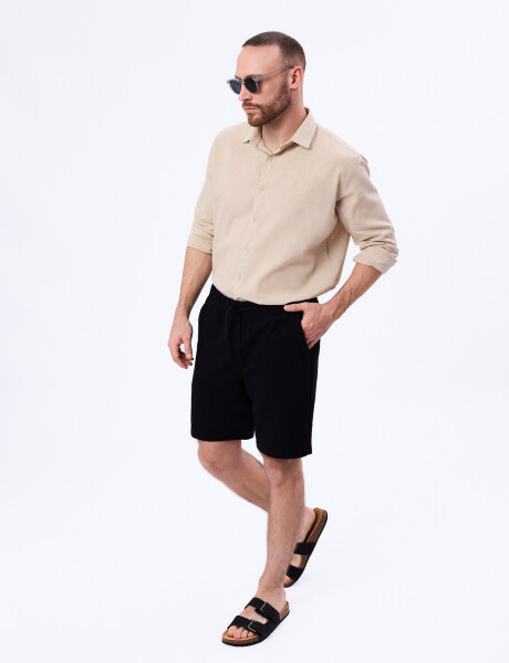 Short lino negro