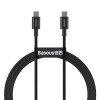 Cable Baseus USB-C A USB-C 1M 100W CATYS-B01 Cable Baseus USB-C A USB-C 1M 100W CATYS-B01