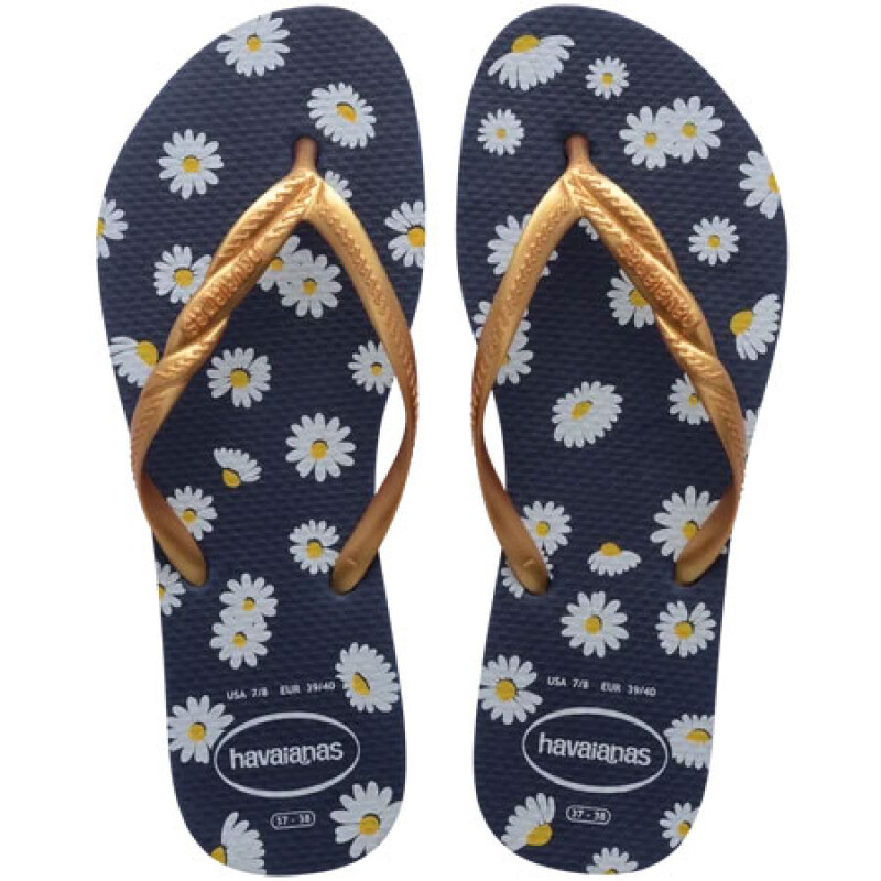 Sandalias de Mujer Havaianas Fantasia Style Ii Azul Flores