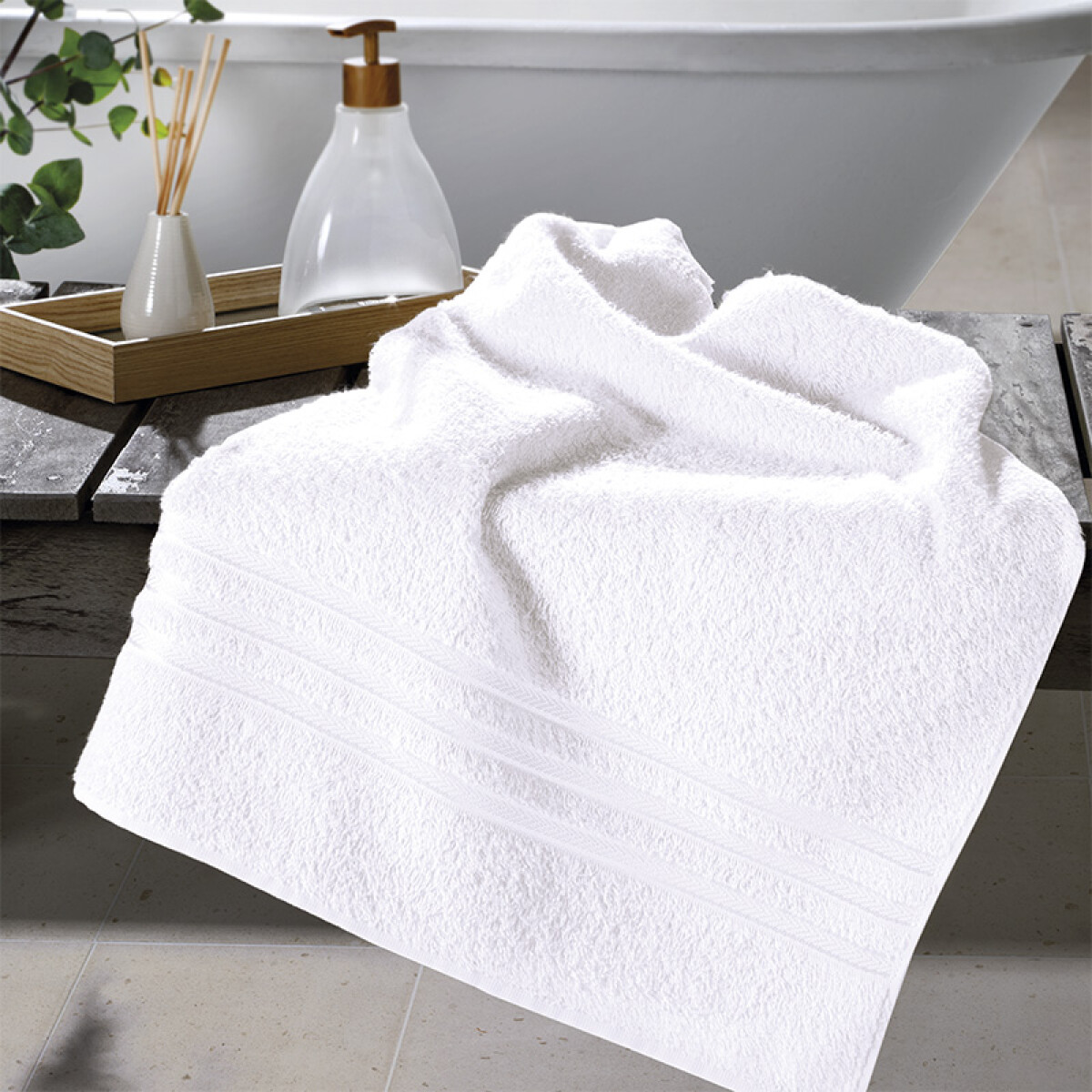 Toalla de Rostro Priori Döhler 50 cm x 70 cm 100% Algodón - BLANCO 