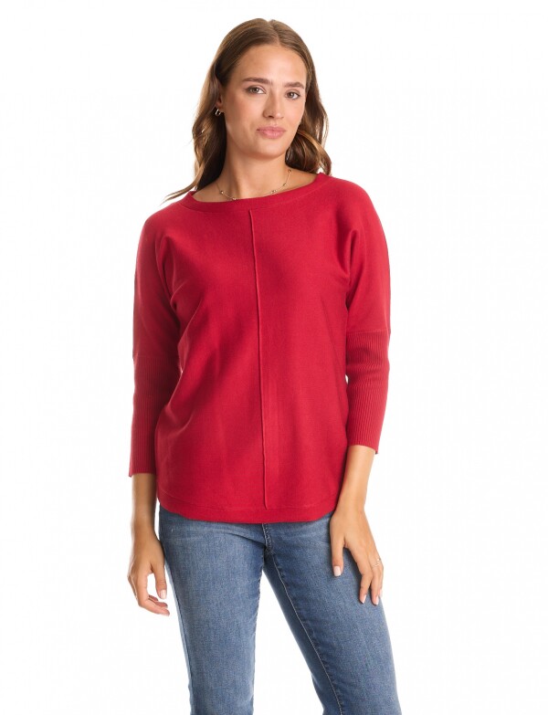 Buzo Espalda Botones ROJO