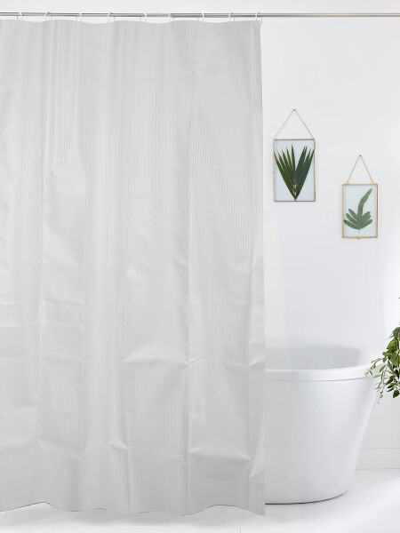 CORTINA P/BAÑO 180X180 CM BLANCO