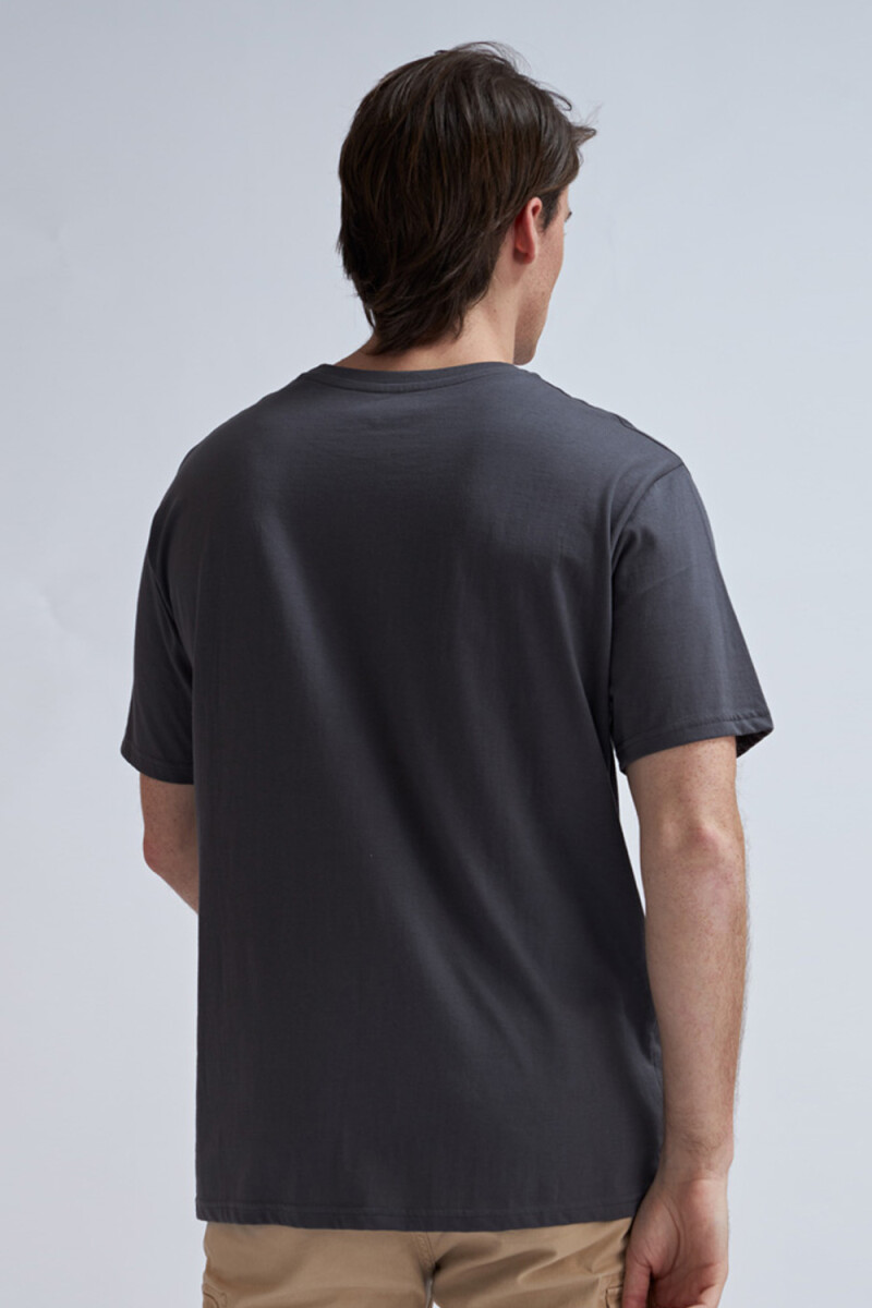 Camiseta manga corta estampada Goodness - gris oscuro