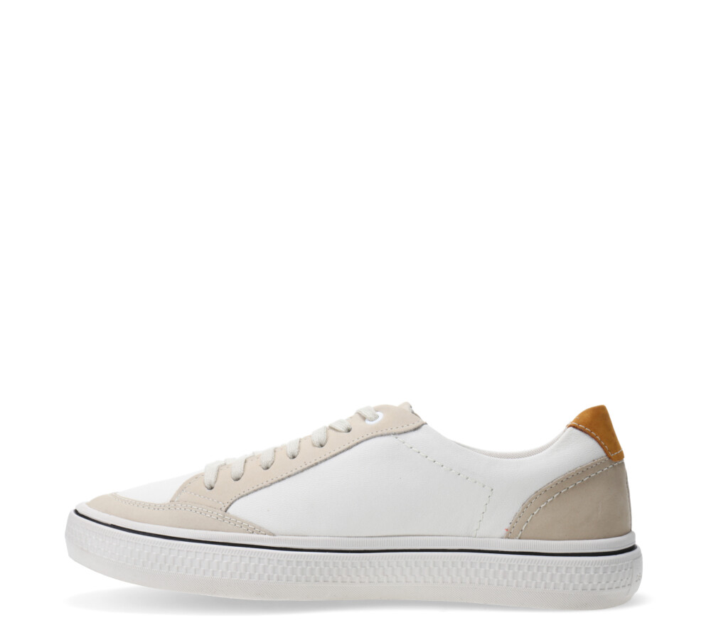 Deportivo YANE acordonado casual CREMA/BLANCO