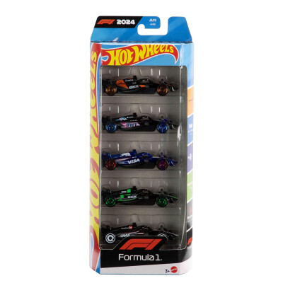 Coches De Carreras Formula 1 Pack De Cinco Hot Wheels Coches De Carreras Formula 1 Pack De Cinco Hot Wheels