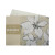 Juego Sábanas 1 Plaza y Media Bukara 100% Microfibra 250 FLORES BEIGE