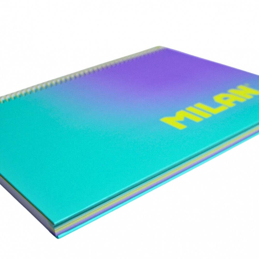 CUADERNO MILAN SUNSET CON ESPIRAL TAMAÑO A4 DE 90 HOJAS RAYADO CUADERNO MILAN SUNSET CON ESPIRAL TAMAÑO A4 DE 90 HOJAS RAYADO