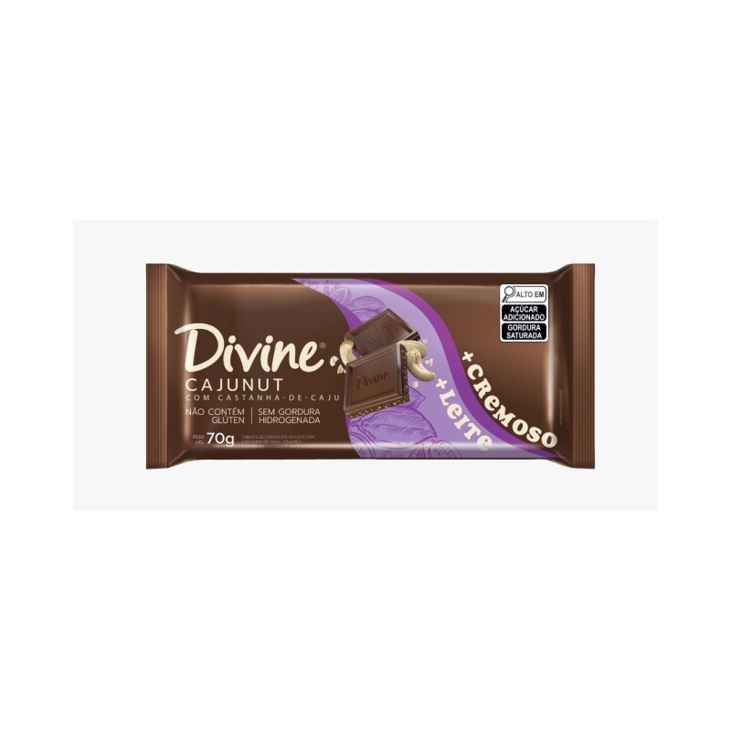 DIVINE TABLETA CAJU 70G Divine Tableta Caju 70g