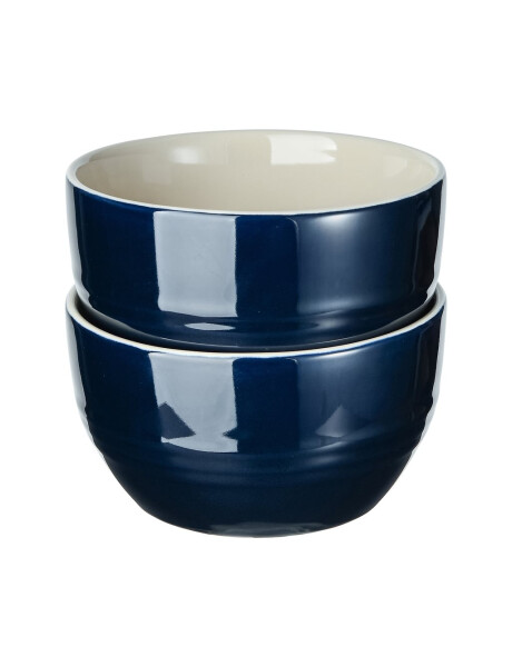 SET 2 BOWLS CERAMICA BERGNER BLUE SET 2 BOWLS CERAMICA BERGNER BLUE