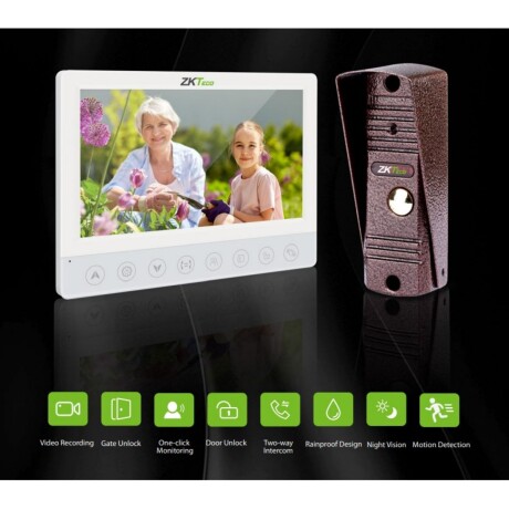 Monitor 7" Análogo Zkteco VT07-A01 001