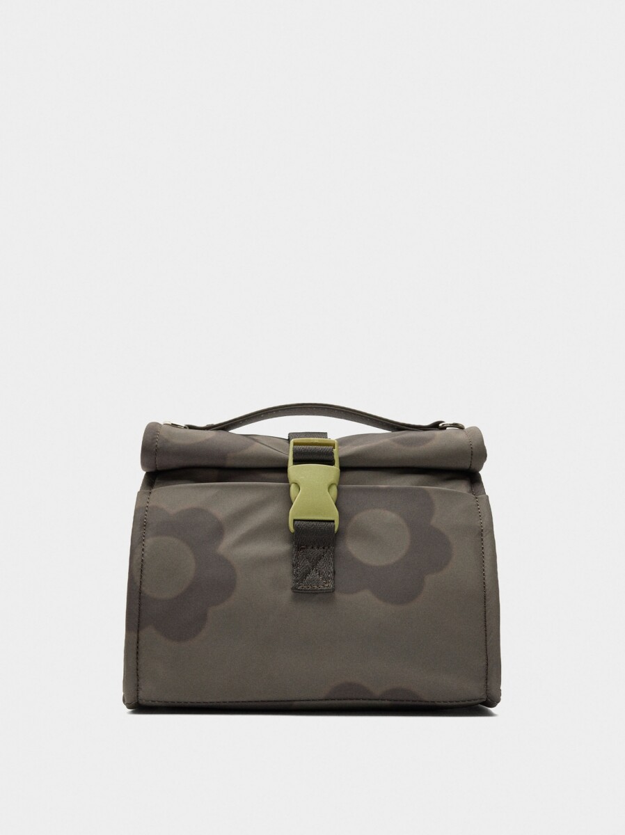 Bolsa Porta-Alimentos De Nylon Estampado Floral - multicolor 