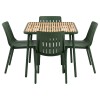 JGO MESA PLAST VERDE P/JARDIN 5PZAS Unica