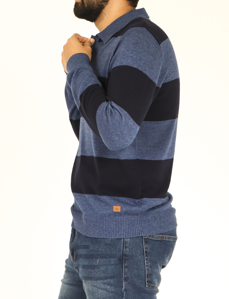 470997 SWEATER HARRY Azul Piedra/azul Osc