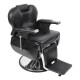 Sillon de Peluqueria Barberia Hidraulico Reclinable Ecocuero Negro
