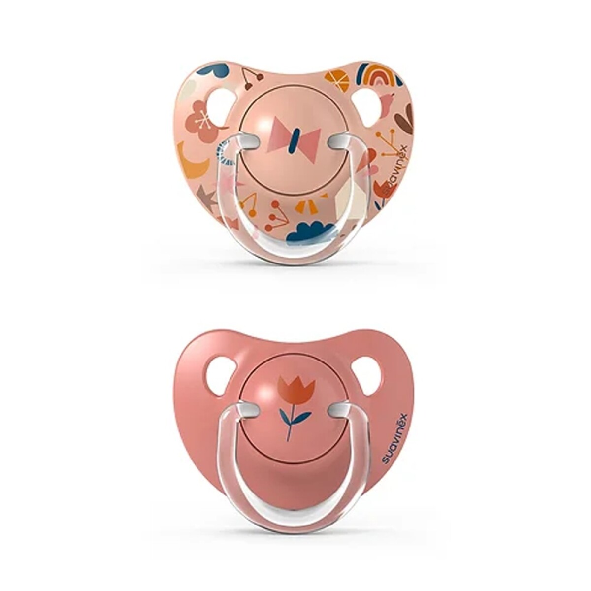 Chupete Suavinex x2 Bebés 6-18 Meses Anatómico en Silicona - Rosa 