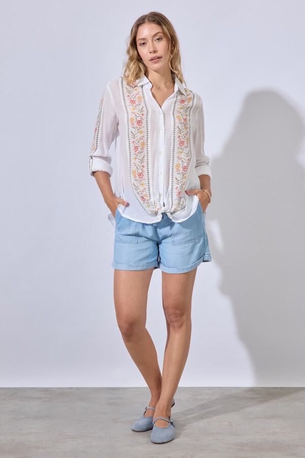 Camisa Flowers BLANCO/MULTI