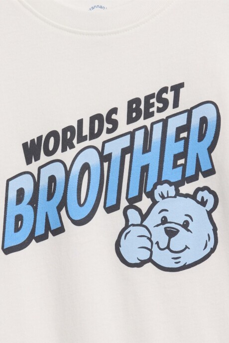 Remera Logo Gap Toddler Niño New Off White Opt1