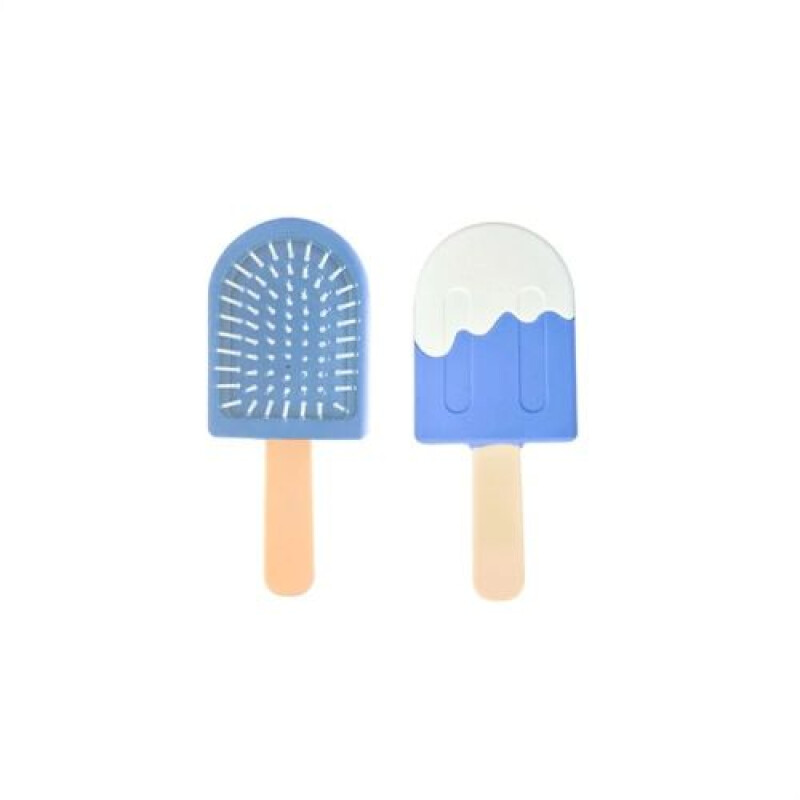 Peine cepillo helado palito Azul
