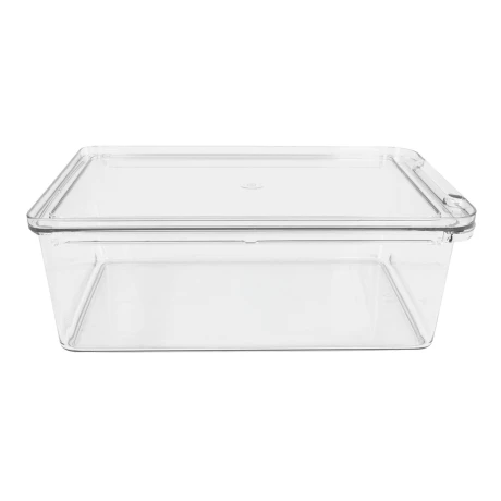 Caja organizadora de acrilico con tapa deslizante Caja organizadora de acrilico con tapa deslizante