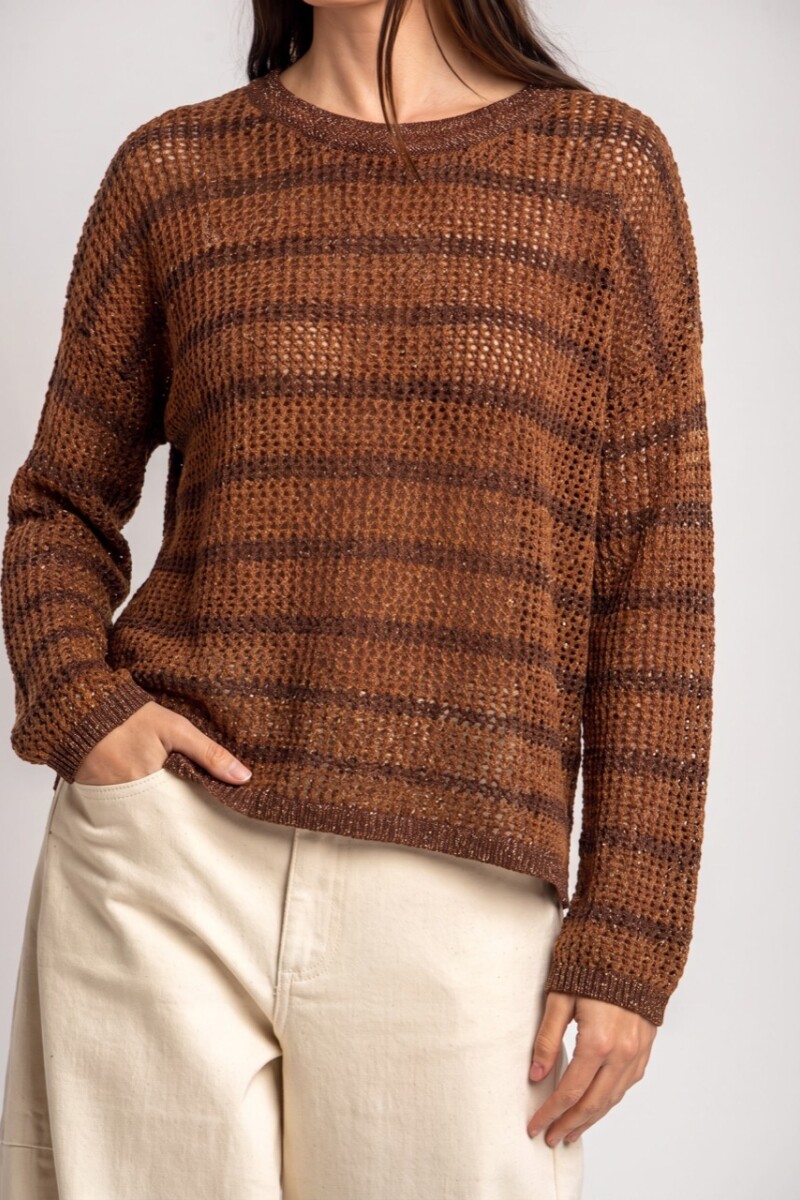 Sweater Texturado Chocolate
