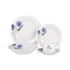 Juego de vajilla One Kitchen en porcelana x 20 piezas Flores Azules