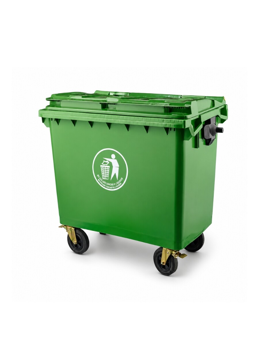 CONTENEDOR PARA RESIDUOS 660L - verde 