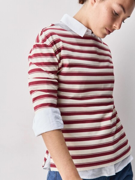 T-SHIRT ALLIE VOLPAIA BORDO CRU