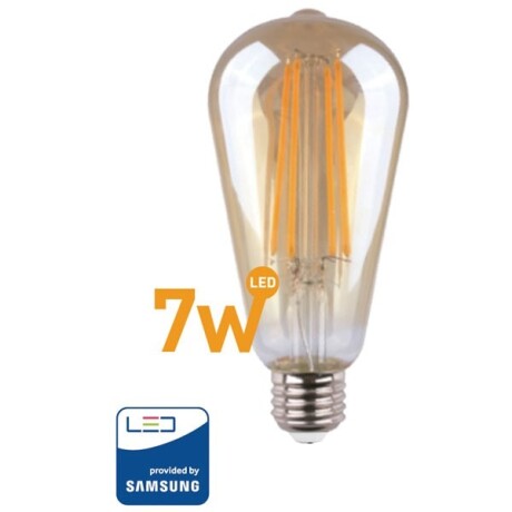 Lampara Led Decorativa ST64 7W - E27 Luz Cálida Wellmax Lampara Led Decorativa ST64 7W - E27 Luz Cálida Wellmax