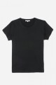 Remera básica melange NEGRO