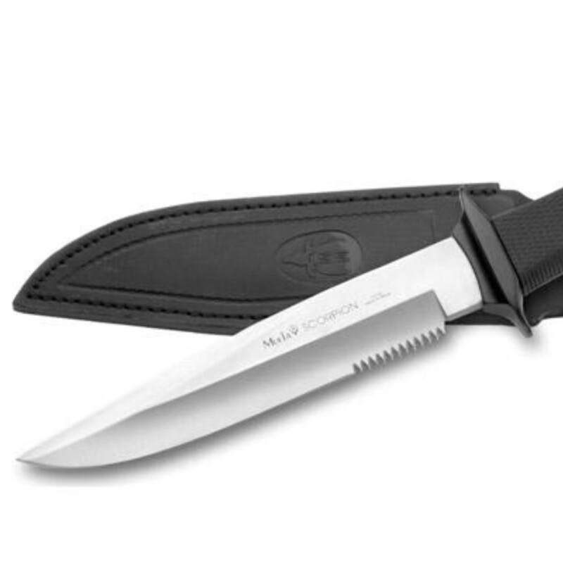 Cuchillo Muela Scorpion Hoja Acero Inoxidable Liso Dentado Cuchillo Muela Scorpion Hoja Acero Inoxidable Liso Dentado