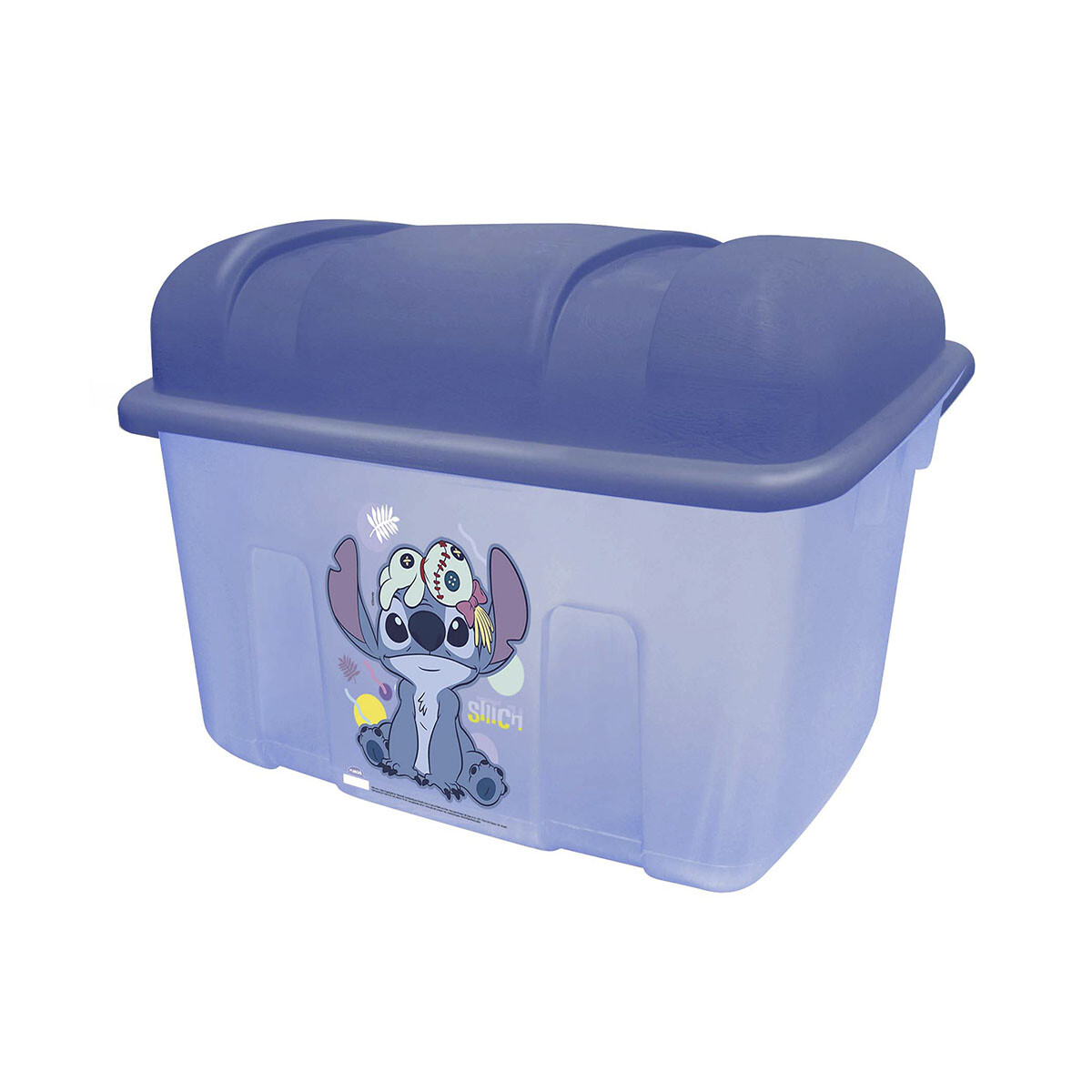 Caja Organizadora Tipo Baúl 46LT Stitch Plástica - Infantil 