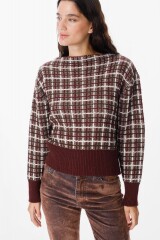 Sweater Chart Chocolate/Bordeaux