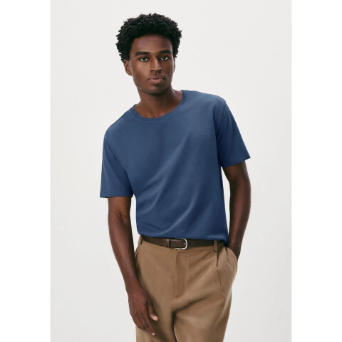 CAMISETA MM MASC AZUL MEDIO