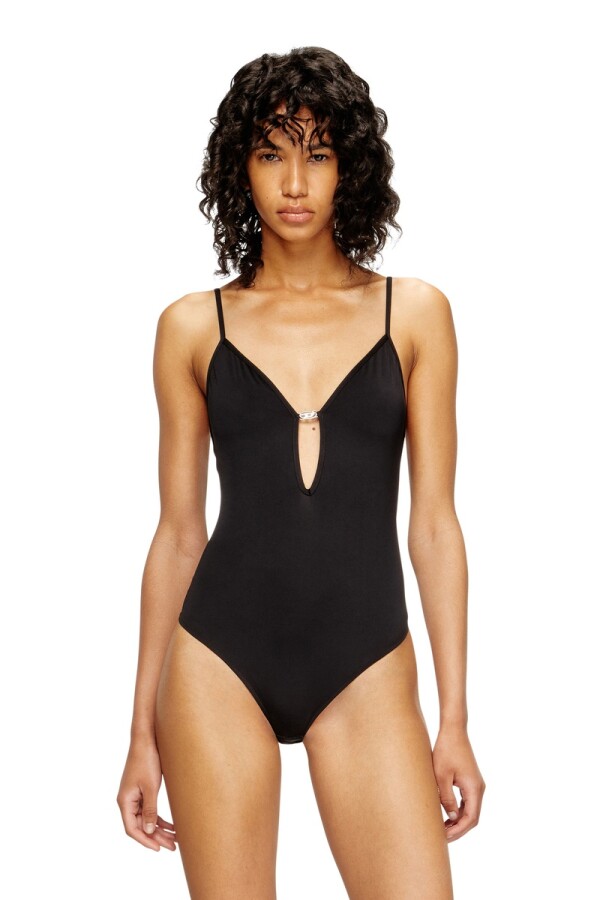 Bodysuit Para Mujer Ufby-Oval-D-Bodysuit Uw Body Negro