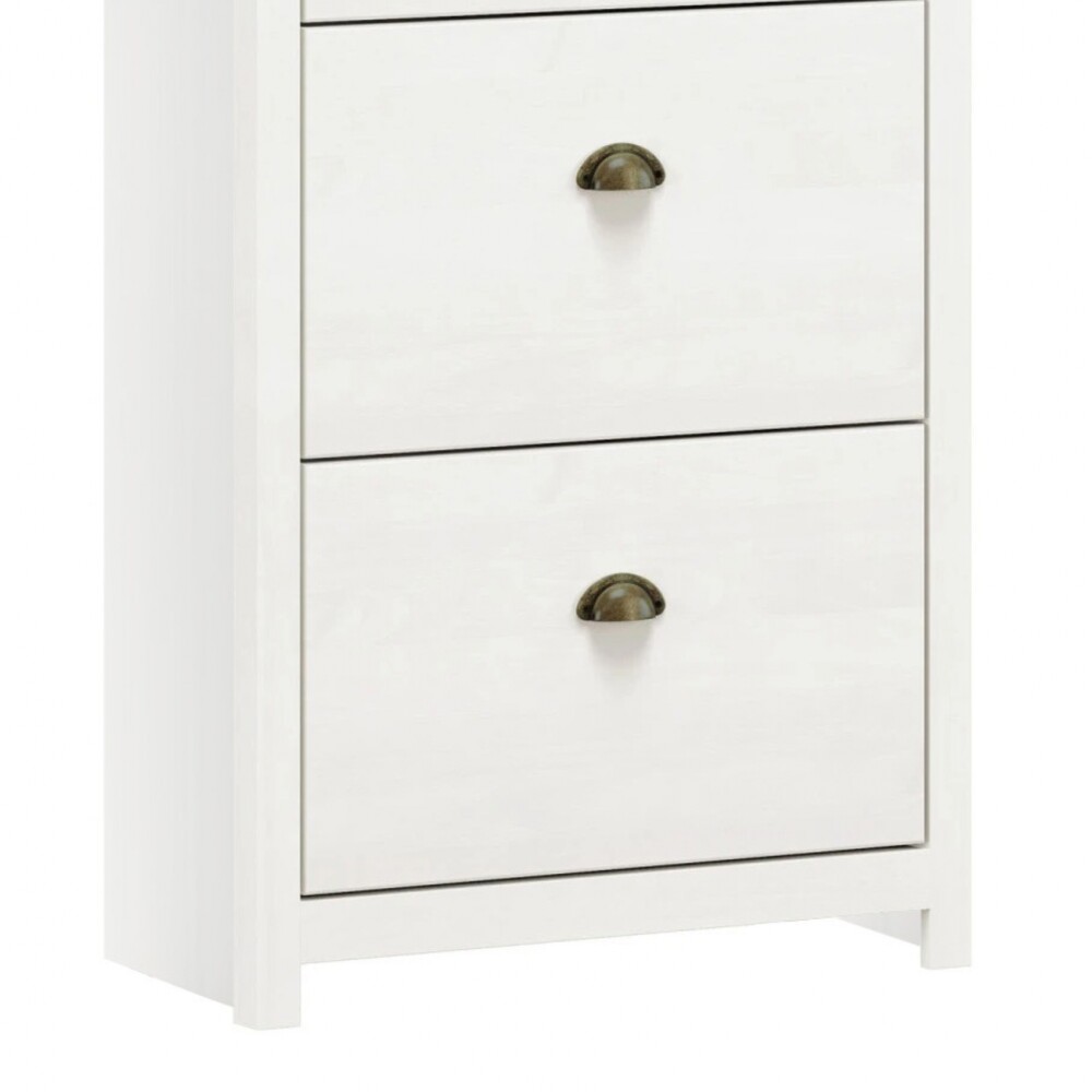 Zapatera 3 Cajones - Linea Colonial Blanco/Freijo