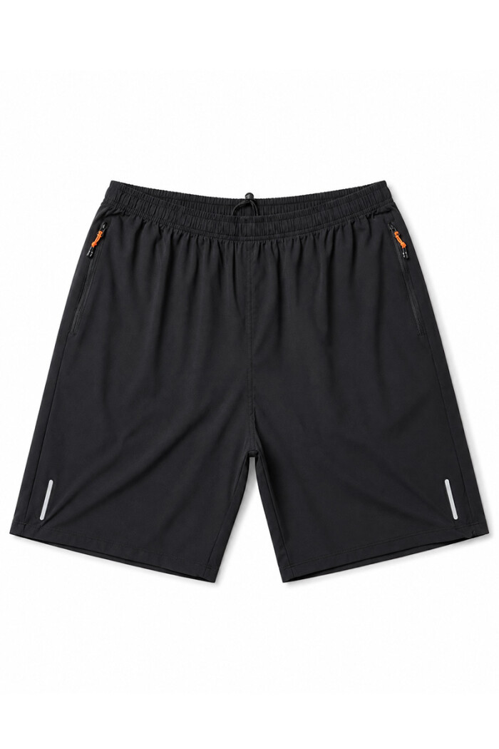 Short Hombre bolsillo y cierres Negro