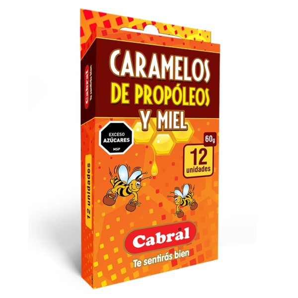 Caramelos de Propóleo y Miel 12 Unidades - Cabral Caramelos de Propóleo y Miel 12 Unidades - Cabral