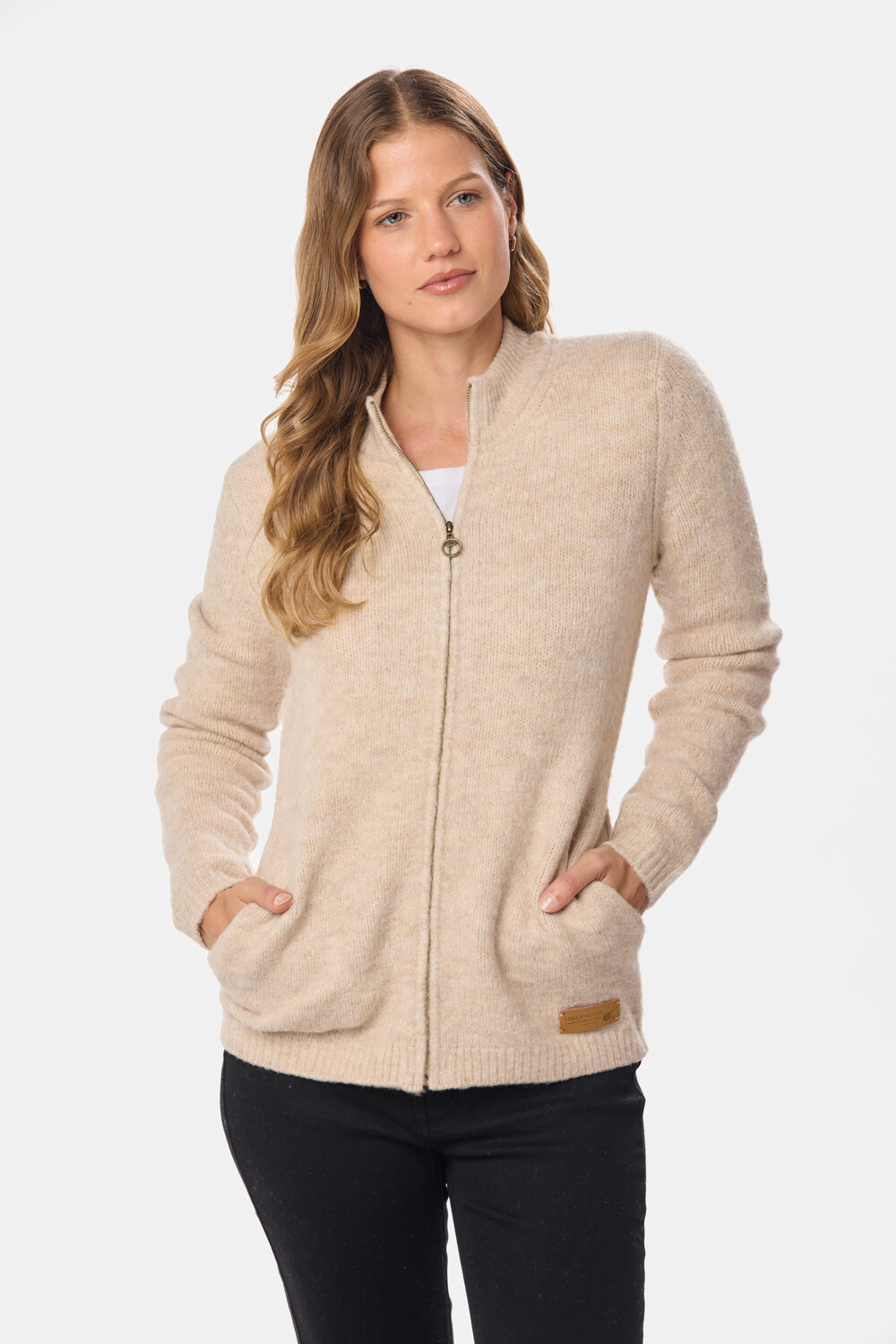 CAMPERA TEJIDA Beige