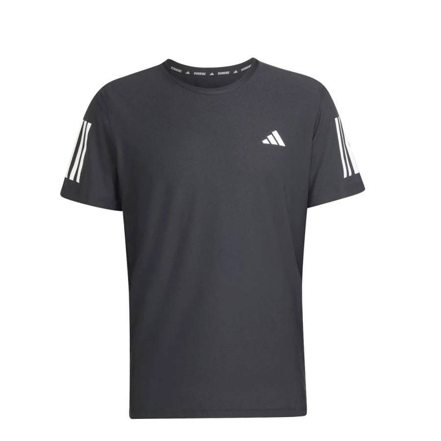 Remera de Hombre Adidas Own the Run Negro - Blanco